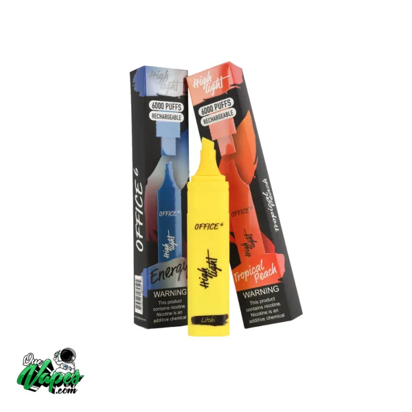 Highlight Office 6 | Vape Desechable 5% | 6000+ Puffs