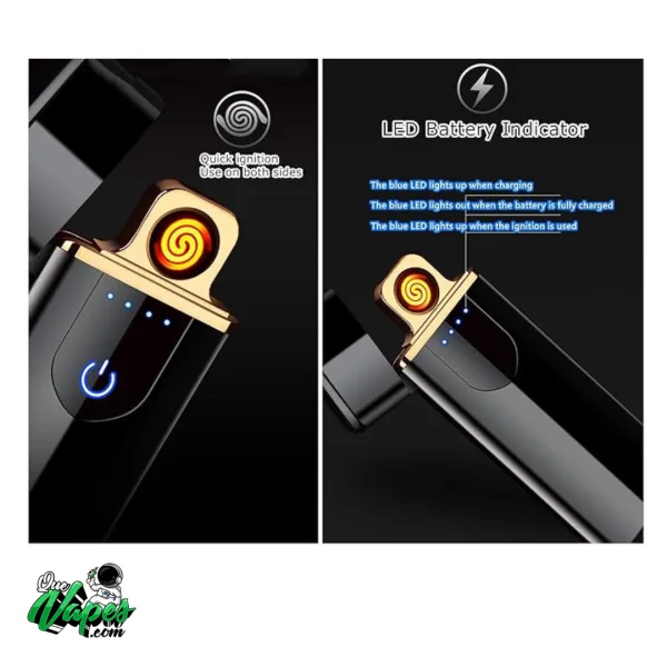 Encendedor Laser Con Luz Led Recargable - Imagen 2